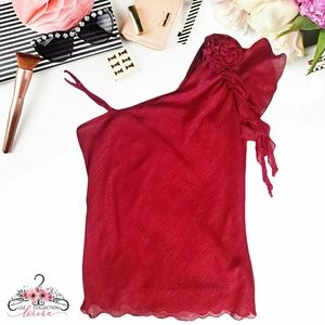 🌞🌞 One shoulder red blouse